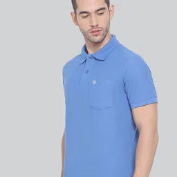 lux nitro Men's Solid Regular Fit Polo Shirt image 4