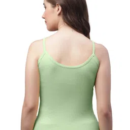 friskers Women's Non-Padded Pure Cotton Spaghetti Camisole image 3