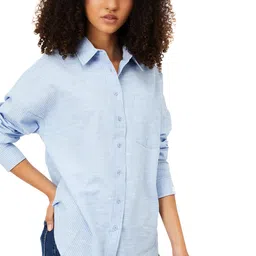 max Women's Solid Regular Fit Shirt image 1