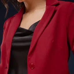 fablestreet Single Breasted Blazer - Red image 2