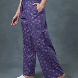 bewakoof Women's 100% Poplin Cotton Oversized Fit Pyjama image 2