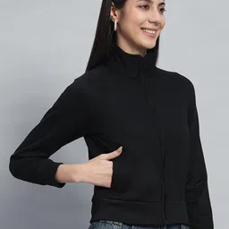 nature craft Sweatshirt, Fleece Sweatshirt, Solid Sweatshirt, High Neck Sweatshirt, Full Sleeve Sweatshirt, Sweatshirt for Women image 4