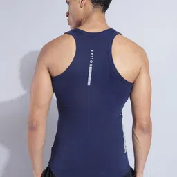 dollar bigboss Men's Solid Cotton Gym Vest (Colour May Vary) image 3