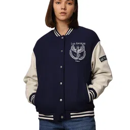 only Women's Polyester Blend Standard Length A-Line Coat image 3