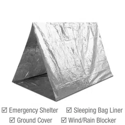 Swiss Safe Emergency Mylar Thermal Blankets (Bulk 10pk, 25pk) - Designed for NASA, Outdoors, Hiking, Survival, Marathons or First Aid (Silver Color) image 5