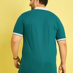 bigbanana Men Plus Size Solid Polo Tshirt image 5