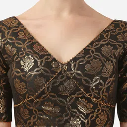 oomph! Women Jacquard Half Sleeve Blouse image 5