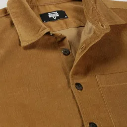 thomas scott Men's Premium Slim Fit Corduroy Casual Shirt image 5