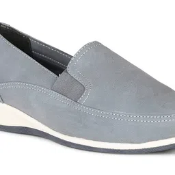 bata comfit Women's Casey-Smooth Loafers (6519980_Light Blue_7 UK) image 5