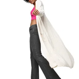 only Women's Acrylic V-Neck Off- Sweater image 1