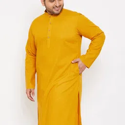 vastramay Men's Cotton Blend Regular Fit Casual Kurta image 2
