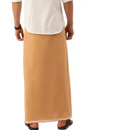 nandu Brand Elite Men's Cotton Safforn Colour Dothi - Pack of 1 (Kavi-Colour) image 2