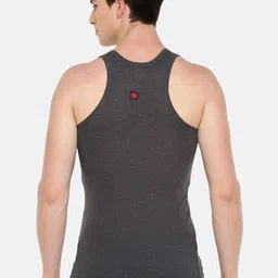 dollar bigboss Men's Solid Cotton Gym Vest (Colour May Vary) image 3