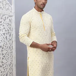 jompers Men's Chikankari Embroidered and Sequence Kurtas image 4