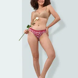 lyra Women's Cotton Pack of 4 Snug fit Floral Panty image 5