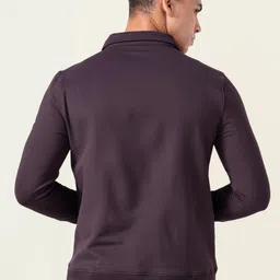 DAMENSCH Mens Solid Regular Fit Microfibre Elastane Full Sleeve Half Zip Statement Elemental Sweatshirt Comfortable Casual Wear Half-Zip Sweatshirt image 5