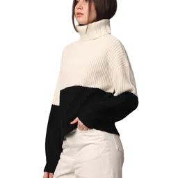 only Women's Acrylic Casual Pullover Sweater image 5