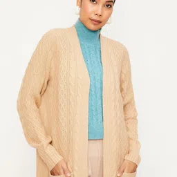 max Acrylic Women Asymmetric Cardigan Sweater image 4