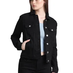 only Women's Cotton Blend Standard Length Jacket image 3