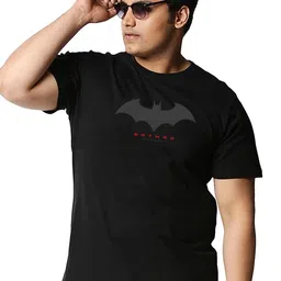 bewakoof Men's Printed 100% Cotton Plus Size T-Shirt - Regular Fit, Round Neck, Half Sleeves image 1