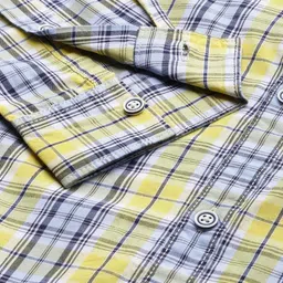 the indian garage co Men Slim Fit Checkered Full Sleeves Spread Collar Casual Shirt image 3
