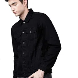 athrz Men Regular Fit Washed Full Sleeve Denim Jacket image 3