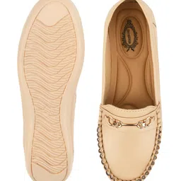 Do Bhai Upper Metalic Buckle Detailed Loafers for Women & Girls image 5