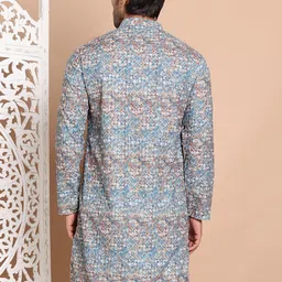 jompers Men's Cotton Printed And Emrbroidered Kurtas image 2