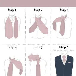 the tie hub Empire Purple Paisley Cravat For Men image 5