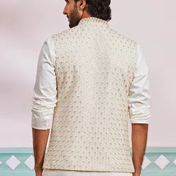 vastramay Men's - Nehru Jacket - This men's embroidered Nehru jacket,perfect blend of elegance and tradition. image 4