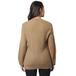 cantabil Women Beige Regular Fit Sweater (P_LSWT00059_Beige) image 2