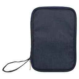 COSMUS Gadget Organizer Case Portable Zippered Pouch for All Small Gadgets USB Cables Navy Blue image 3