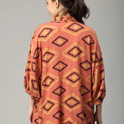 the mom store Maternity and Nursing Oversized Shirt | 100% Cotton | Pre and Post Pregnancy | Comfortable image 2