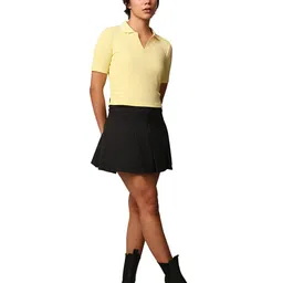 ONLY Women's Solid Regular Fit T-Shirt image 1