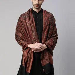 pashmoda His and Her Gift Set of Kaani shawls With Wooden Gift Box image 4
