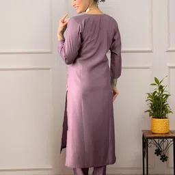 naixa Women's Viscose Embroidered Straight Kurta with Pant and Dupatta Sets (NX-461) image 3