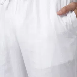 see designs Mens Kurta | Specially Crafted and Designed for the Eid Festival White Cotton Embroidered Kurta With Pajama Set Mandarin Collar Long Sleeves Chikankari Kurta image 3