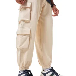 bewakoof Men's Loose Track Pants image 1