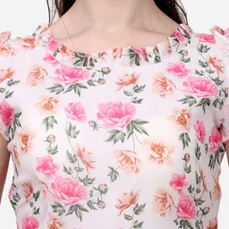 pujia mills Women's Fancy Georgette Printed Readymade Blouse image 4
