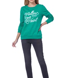 vero moda Women's Cotton Round Neck Sweatshirt image 4