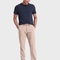 bewakoof Men's Regular Fit Cotton Trousers image 4