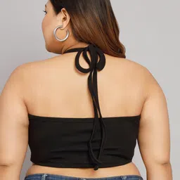 funday fashion Casual Relaxed Fit Sleeveless Solid Plus Size Women's Top image 2