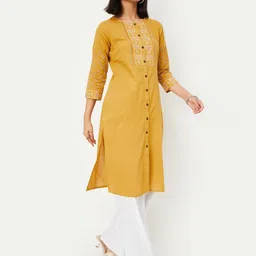 max Women's Cotton Blend Regular Kurta image 2