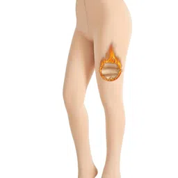 blinkin Soft Touch Thermal Skinny Tights For Women - Ultimate Warm Fleece Leggings For Women, Thermal Winter Tights, Free Size (26Inch Waist To 34Inch) image 1