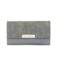 giordano Grey Polyurethane Women's Wallet (GDLW2002GRN) image 1