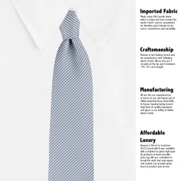 kovove Kavove The Phoenix Striped Purple Necktie For Men image 5