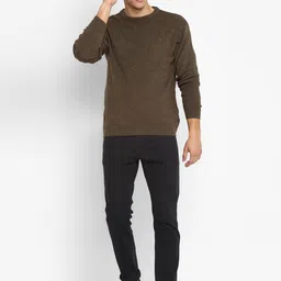 alan jones clothing Men's Acrylic Round Neck Sweater image 5