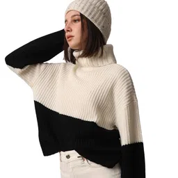 only Women's Acrylic Casual Pullover Sweater image 2