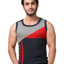 dollar bigboss Men's Solid Regular Fit Gym Vest image 2