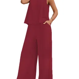 shewill Women's 2 Piece Outfit Loose Tank Top and Wide Leg Palazzos Pants Sets|co-ord set for women cord set for women lounge wear set for women coords set for women wear image 1